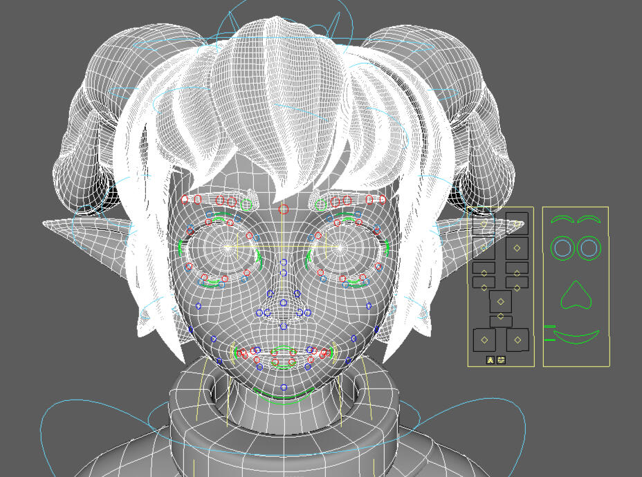 Head Topology / Rig Head Topology / Rig